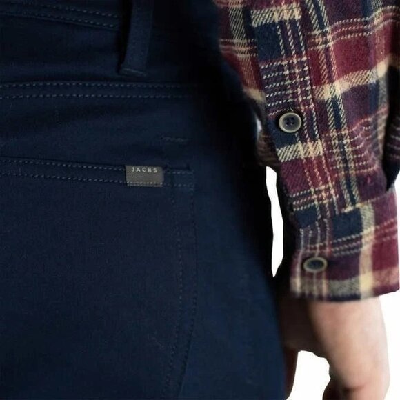 Jachs Ny 5 Pocket Pants Men's Size 34/29 Navy Slim Fit Cotton Blend N0195 - Picture 3 of 11